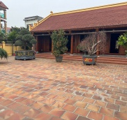 Gạch cổ lát sân vườn cổ ( Gam Mận Chín ) kt 300x300x50mm